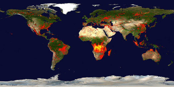 Global 10-day Fire Map: June 20 – 29, 2013