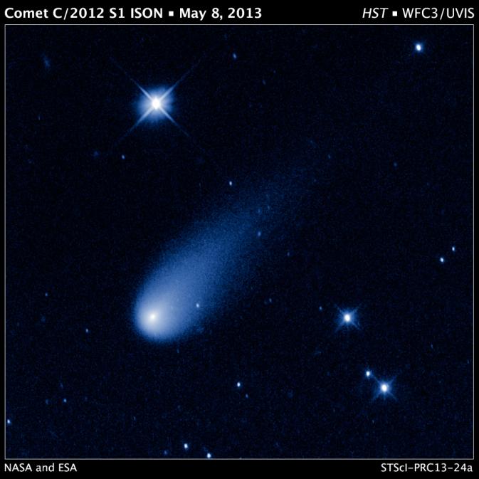 Hubble captures Comet ISON in a time-lapse movie