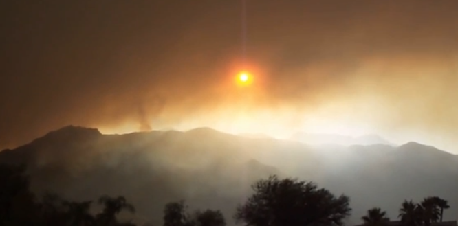Massive wildfire still raging near Palm Springs, California