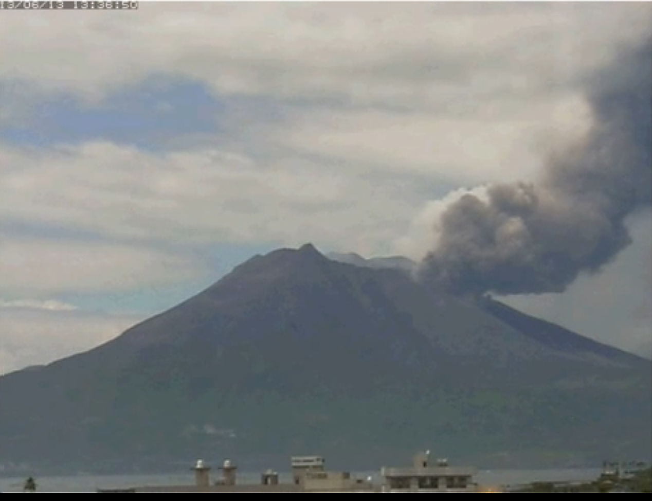 Strong eruptions with vulcanian explosions continue at Sakurajima volcano, Japan