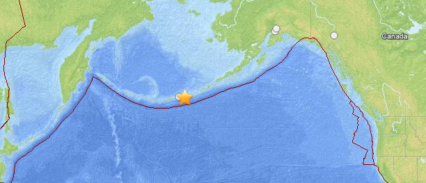 Very strong earthquake M7.0 struck south of Atka, Alaska