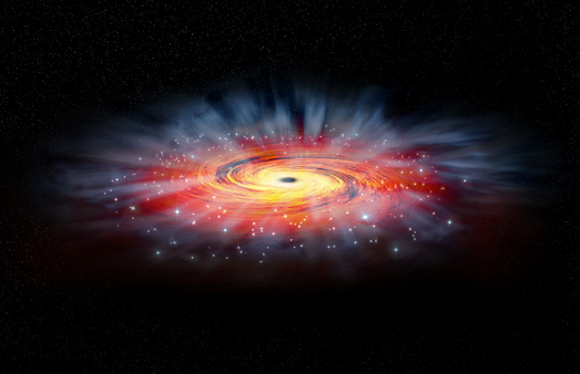 Chandra catches our supermassive black hole rejecting material