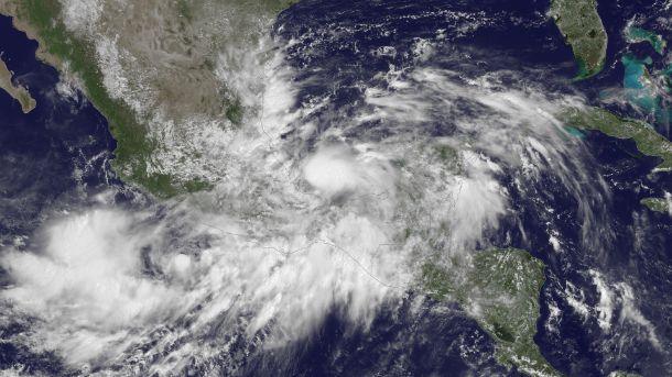 Mexico battered by two tropical storm systems from Pacific and Atlantic