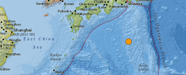 Strong and very deep earthquake M 6.9 struck Izu Islands, Japan