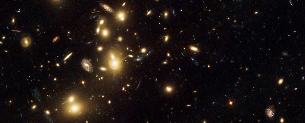 Gravitational lensing – NASA's great observatories begin deepest ever probe of the universe
