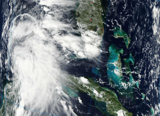 Tropical Storm Karen developed in Gulf Coast