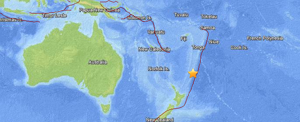 Strong M 6.3 earthquake struck Kermadec Islands, New Zealand