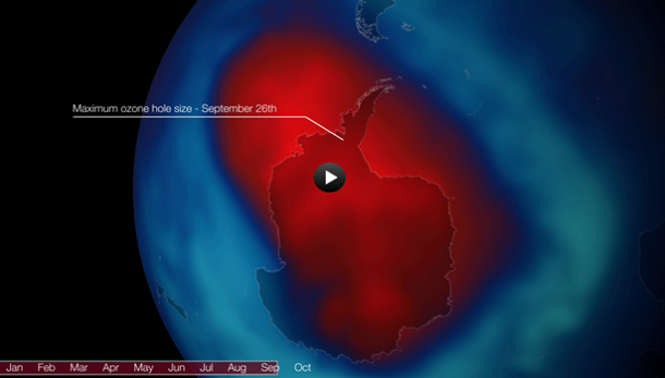 Antarctic ozone hole reaches maximum size for 2013