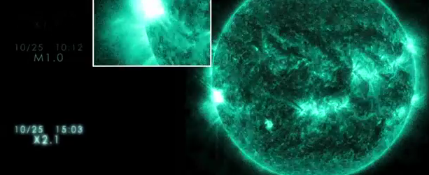 Five days of flares and CME's – 26 M and X-class solar flares