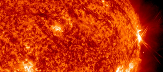 Major solar flare reaching X2.3 erupted from AR 1875