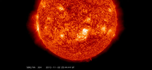 More flaring activity from central region of the Sun