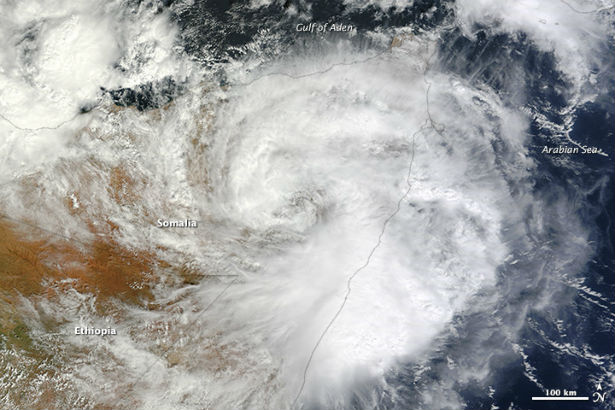 Rare tropical cyclone hits Somalia, the deadliest in its history