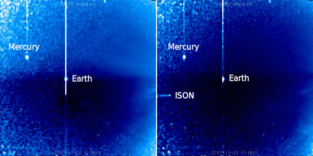 Comet ISON entered STEREO Ahead HI1 field of view