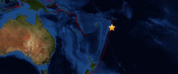 M 6.4 earthquake occurred near Neiafu, Tonga