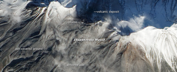 Zhupanovsky volcano awakens after 54 years of sleep, Kamchatka