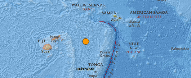 Deep earthquake M 6.5 struck Fiji region