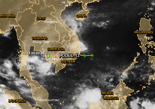 Tropical Cyclone Podul triggers record flooding in Vietnam