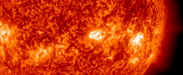 Moderate M1.2 solar flare erupted around AR 1909
