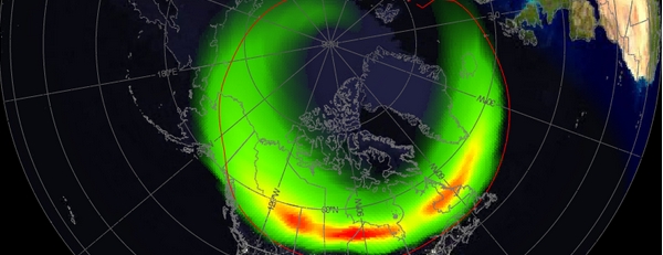 Geomagnetic storming sparked by coronal hole high speed stream in progress