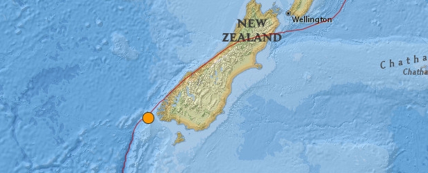 Magnitude 6.2 earthquake struck off the coast of New Zealand's South Island