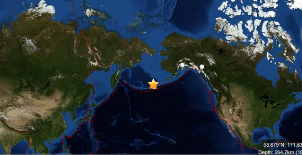 M 6.1 earthquake struck Fox Islands, Alaska