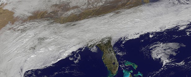Major winter storm affecting Southeast US, moving up the Eastern Seaboard