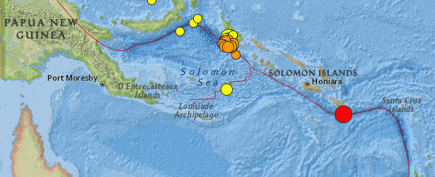 Massive earthquake M7.6 struck off the coast of Solomon Islands – strong aftershocks continue