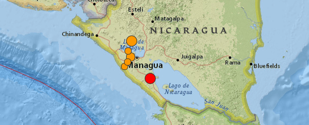 Another very strong earthquake hits Nicaragua – M6.6