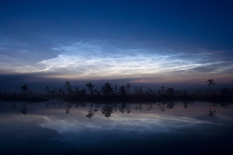 Unexpected teleconnections in noctilucent clouds