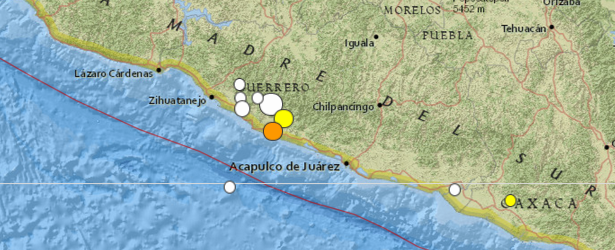 Numerous moderate to strong aftershocks registered in Guerrero, southern Mexico