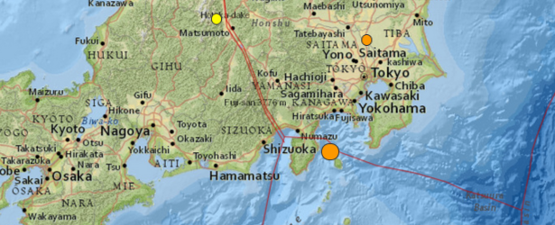 Strong earthquake M6.2 rattles Tokyo vicinity, Japan