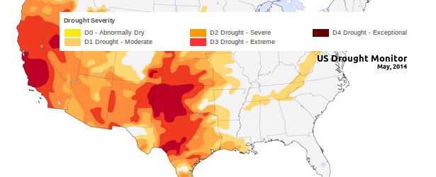 15 percent of United States gripped by extreme to exceptional drought