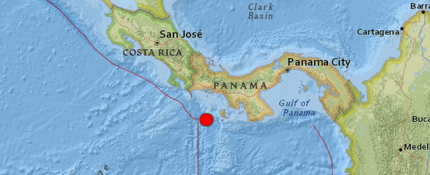 Very strong earthquake M 6.8 struck off the coast of Panama