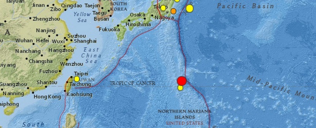 Strong M6.2 earthquake hit Volcano Islands region, Japan