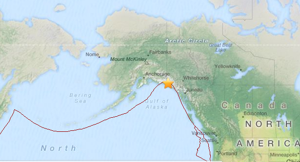 M 6.0 struck southeastern Alaska