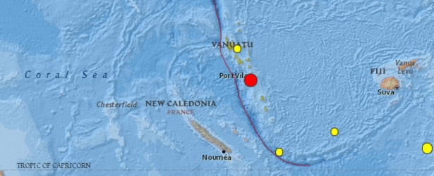 Strong M6.3 earthquake registered near Port-Vila, Vanuatu