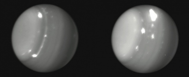 Massive storm systems formed on planet Uranus