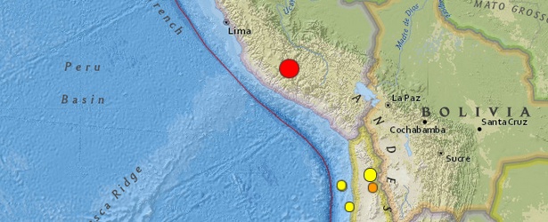Very strong and dangerous M6.9 earthquake hit central Peru