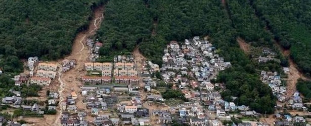 Record breaking rainfall causes deadly Hiroshima landslides, Japan