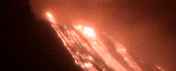 Major lava flow started at Stromboli volcano, Italy