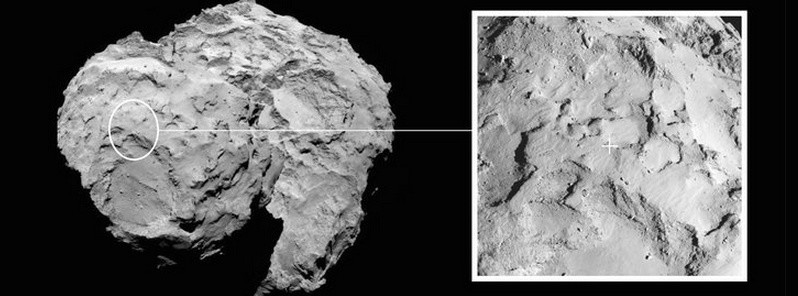 Rosetta’s lander Philae will target the ‘head’ of Comet 67P/Churyumov–Gerasimenko