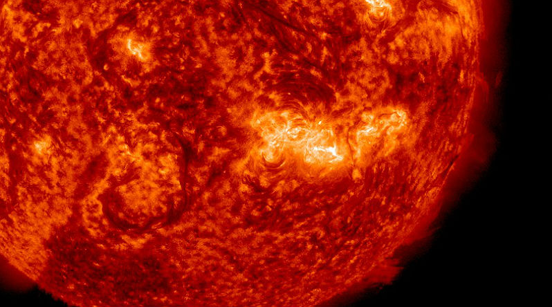 Moderately strong M5.1 solar flare erupted