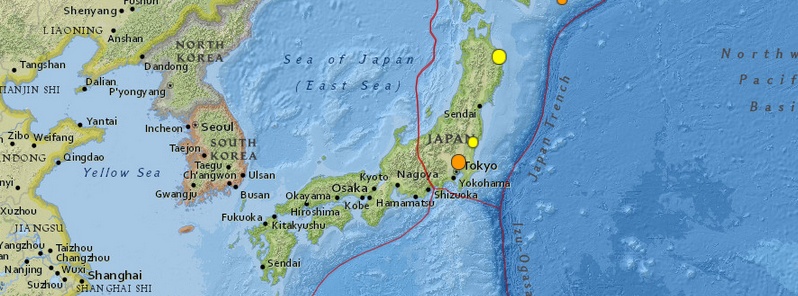 Strong M5.6 earthquake registered 44 km NNE of Tokyo, Japan
