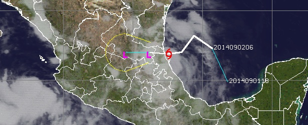 Tropical Storm “Dolly” makes landfall in Veracruz, Mexico