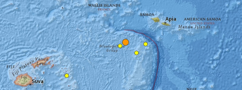 M6.1 earthquake registered near Hihifo, Tonga