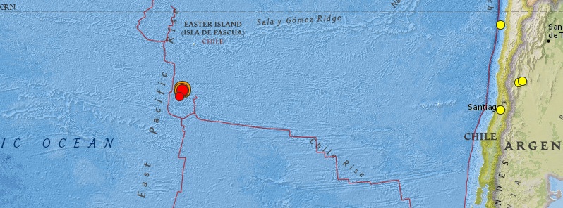 Very strong and shallow M7.1 earthquake strikes southern East Pacific Rise
