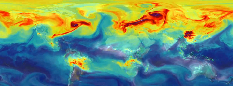 How carbon pollution spread across the Earth