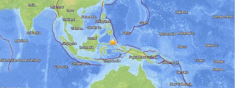 Very strong M7.0 earthquake hit Halmahera, Indonesia