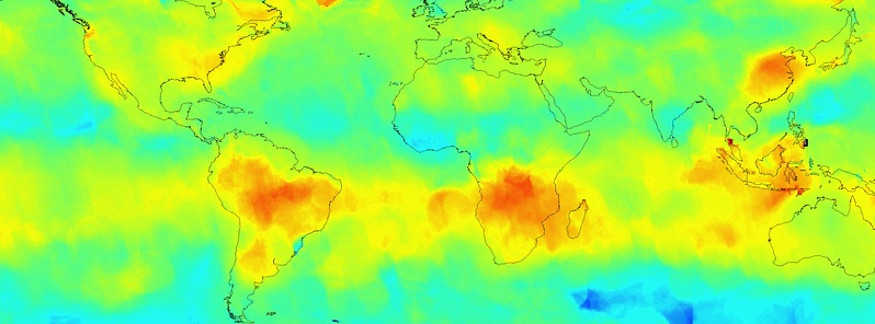 First global maps from Orbiting Carbon Observatory (OCO-2)