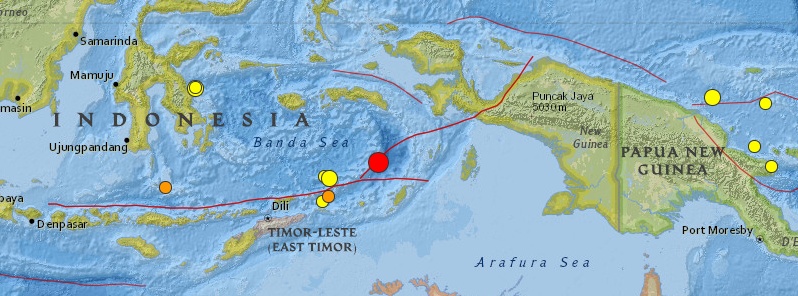 M6.0 earthquake registered off the coast of Saumlaki, Indonesia